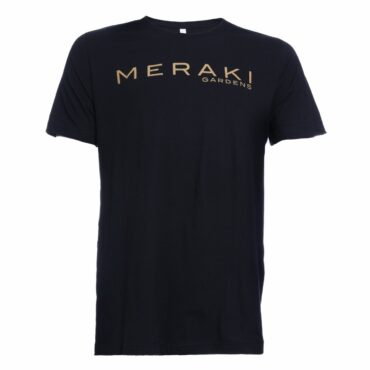 Meraki Gardens Short Sleeved Shirt in Black